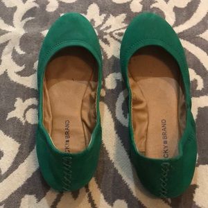 Lucky Brand Green Flats
